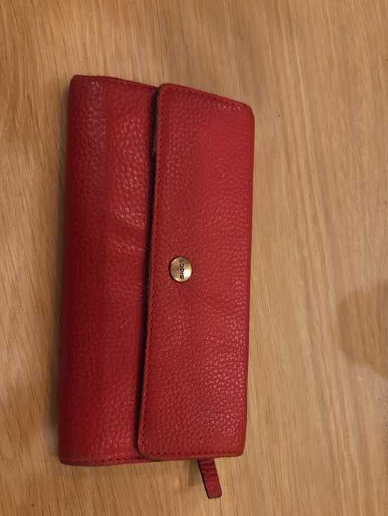 Lodis Handbags - LODIS Kate Red Leather Long Wallet